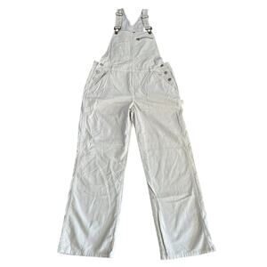 VTG Y2K No Boundaries Cream Baggy Corduroy Carpenter Overalls Cream, Juniors XL